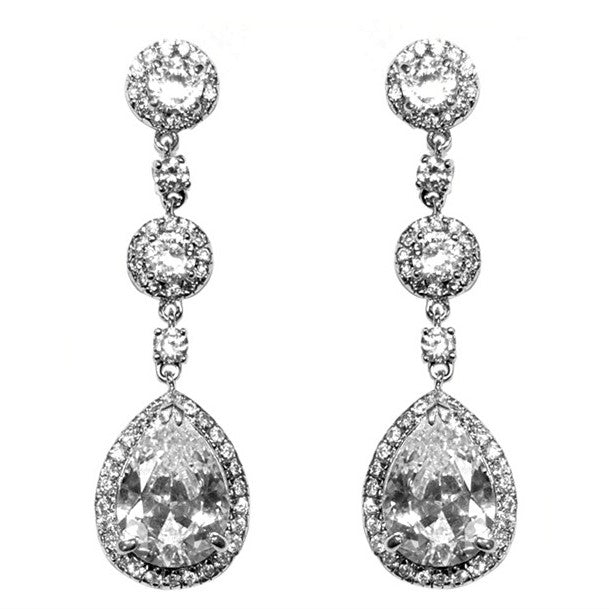 Platinum 27 Carat Diamond Hanging Chandelier Estate Earrings – Robinson's  Jewelers